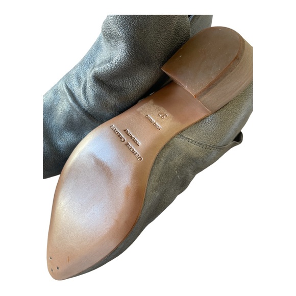 Officine Creative metallic blue leather bootie shoe 37 - Picture 6 of 6